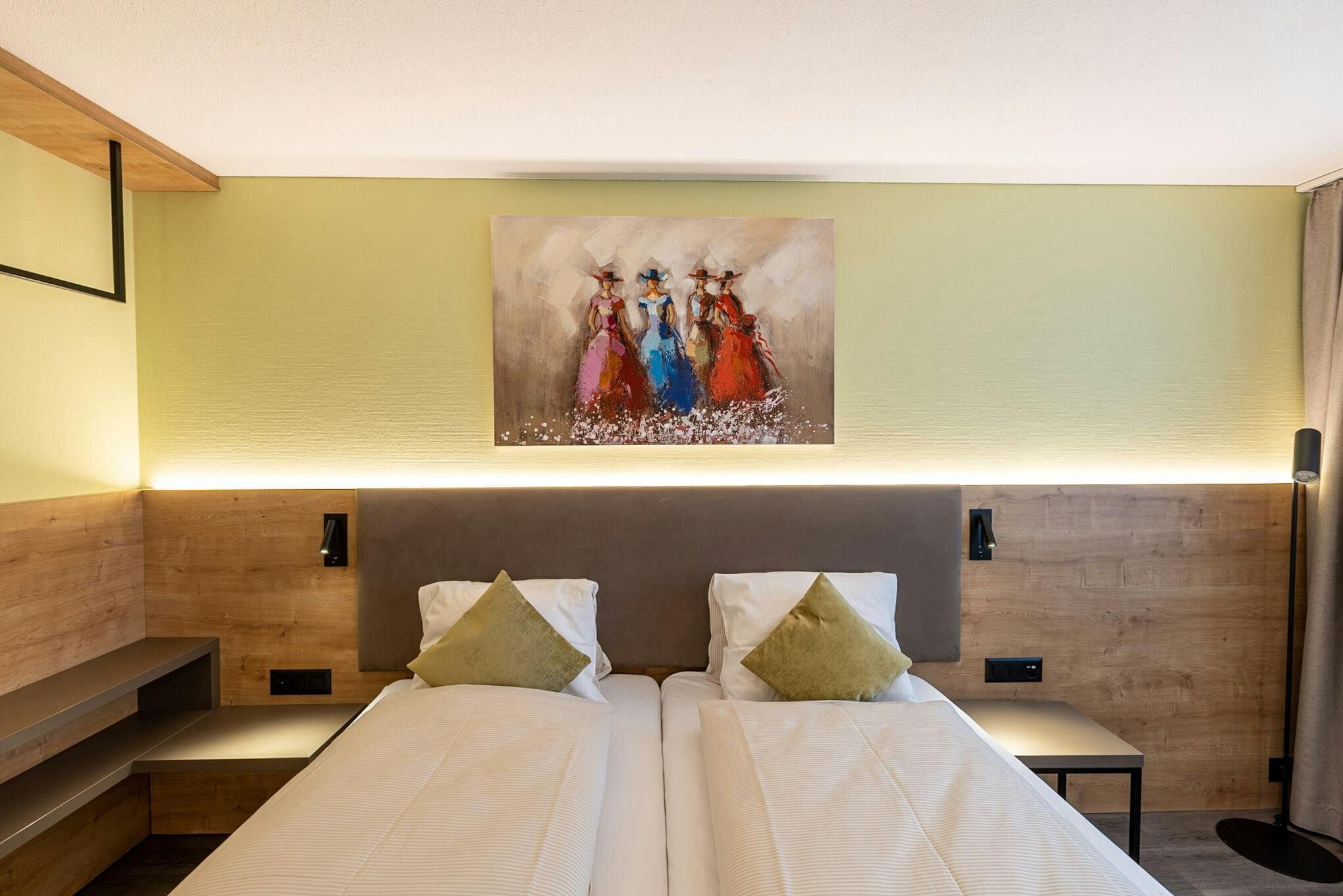 Erholsame Raumwirkung im Architekturprojekt Hotel Flamatt