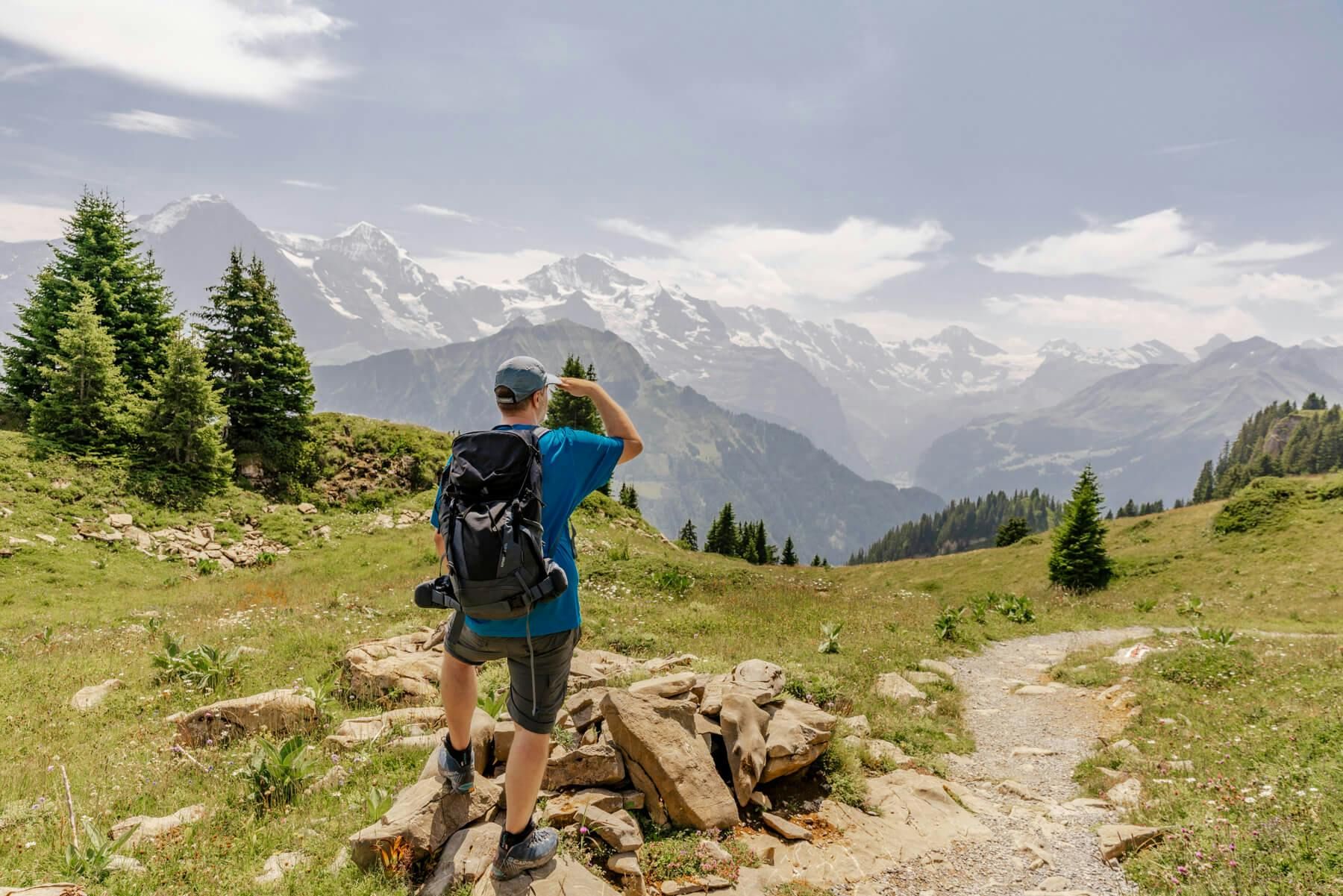 Touristische Imagefotografie für aktive Bergerlebnisse in den Schweizer Alpen