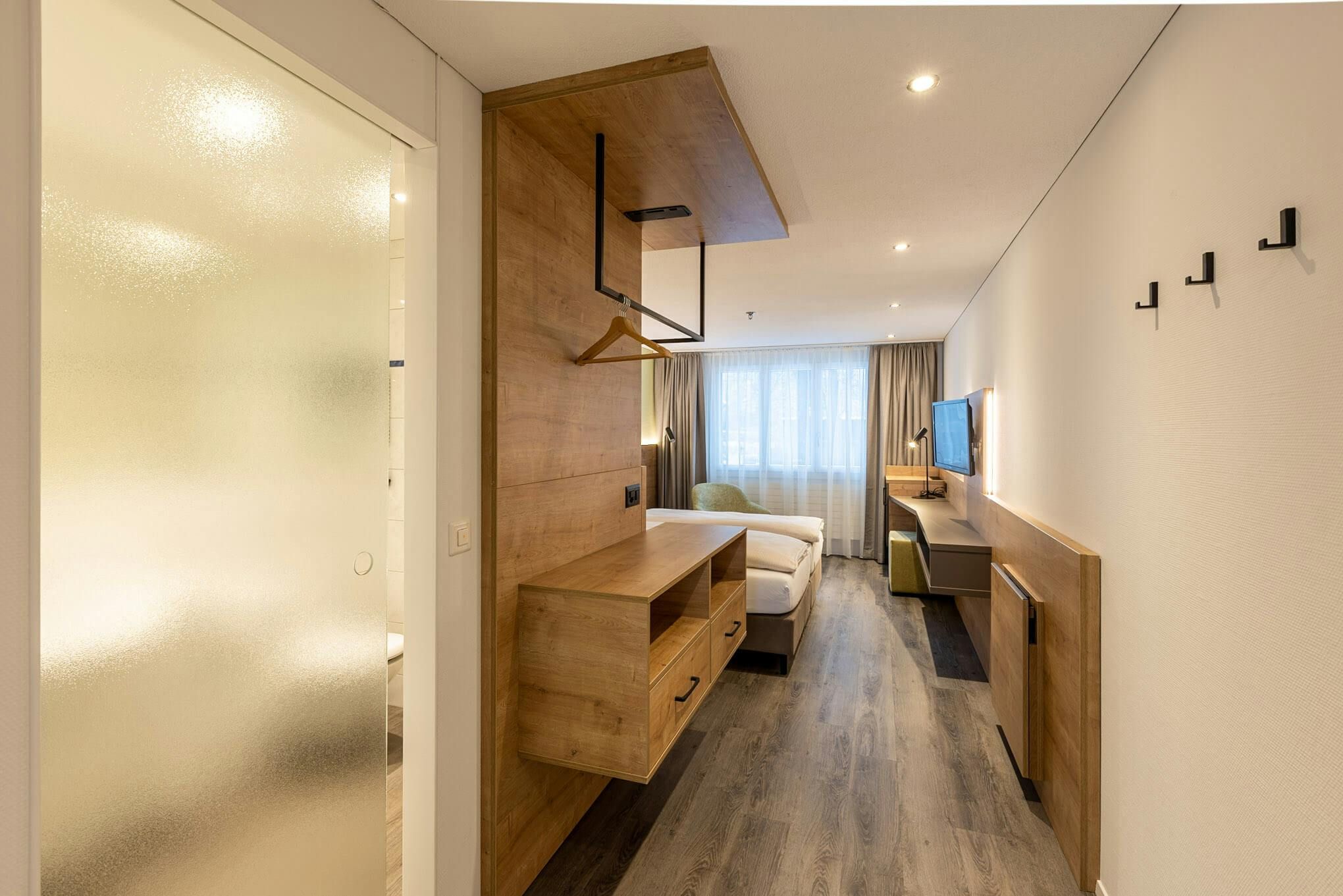 Architekturfotografie Hotel Flamatt für durchdachte Gästezimmer